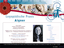 Tablet Screenshot of logopaedie-aigner.de